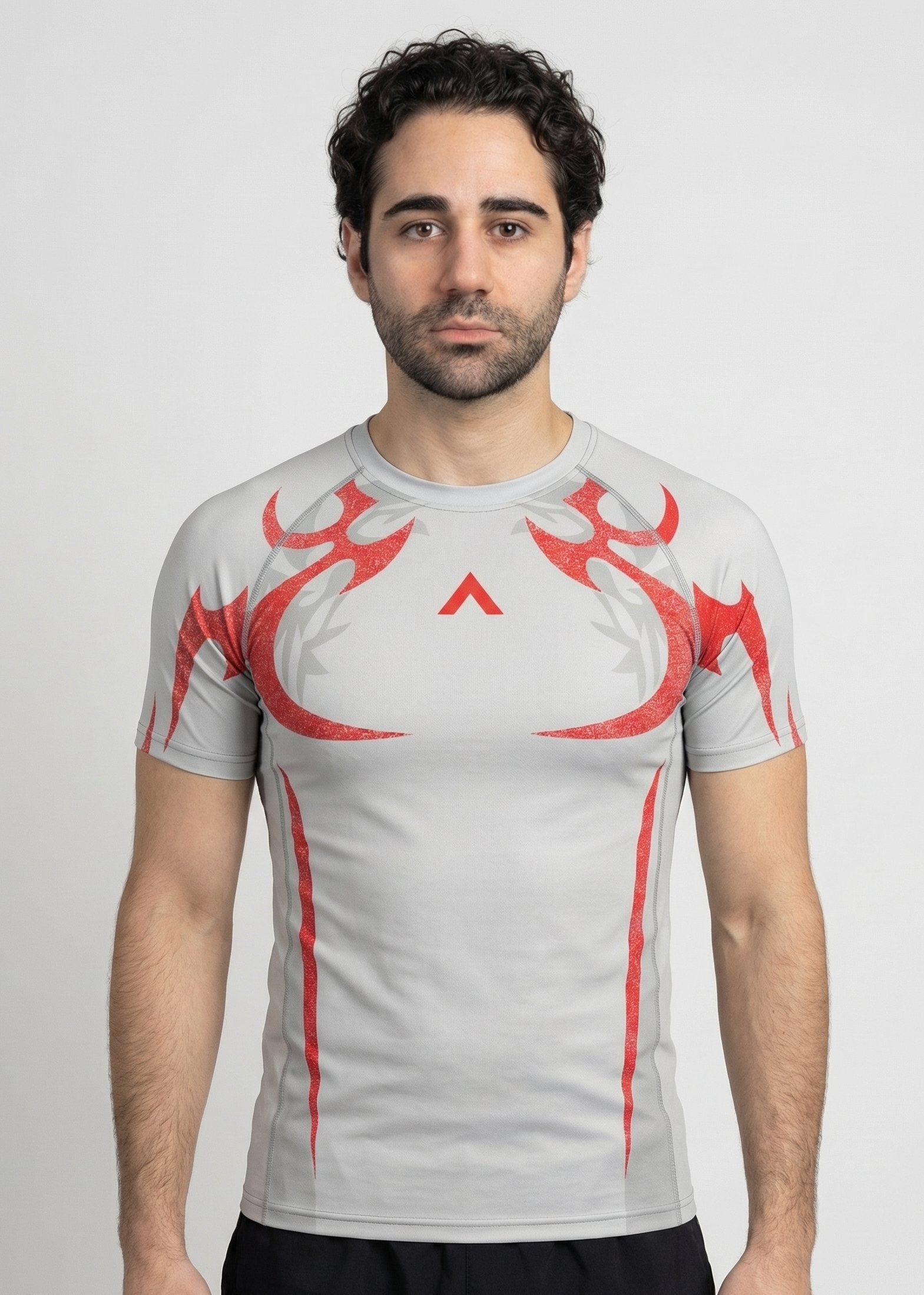 Model wearing ELVT shirt back